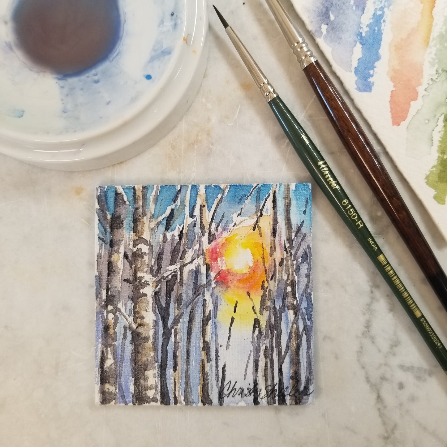 Hand Painted Watercolor Magnets