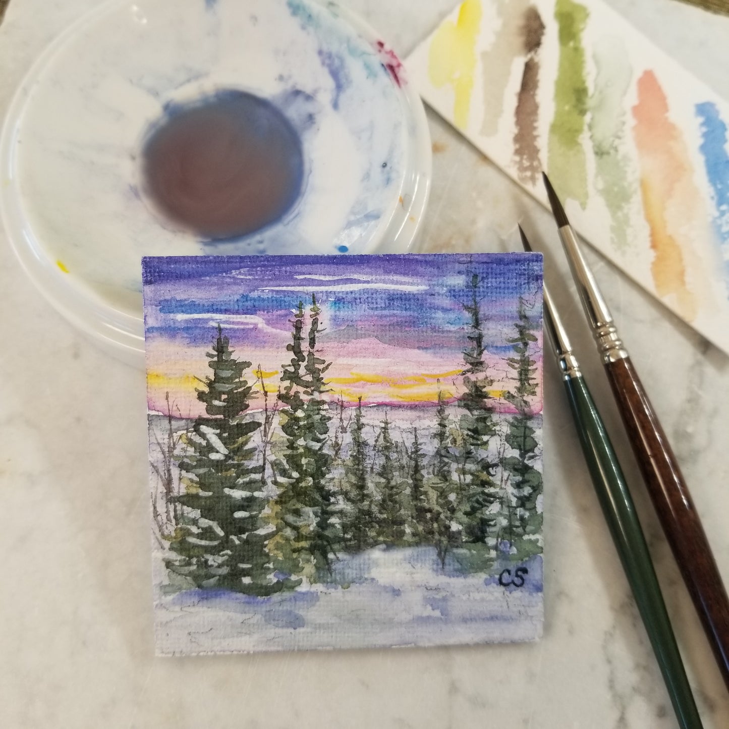 Hand Painted Watercolor Magnets