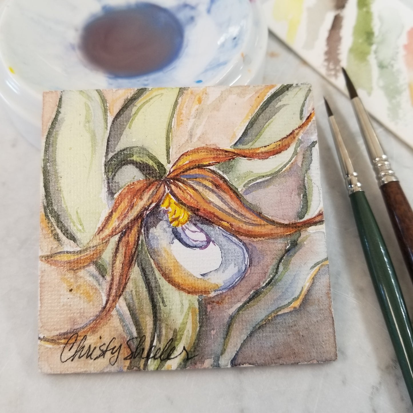 Hand Painted Watercolor Magnets