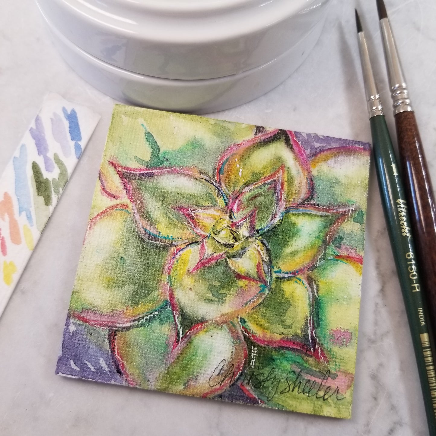 Hand Painted Watercolor Magnets