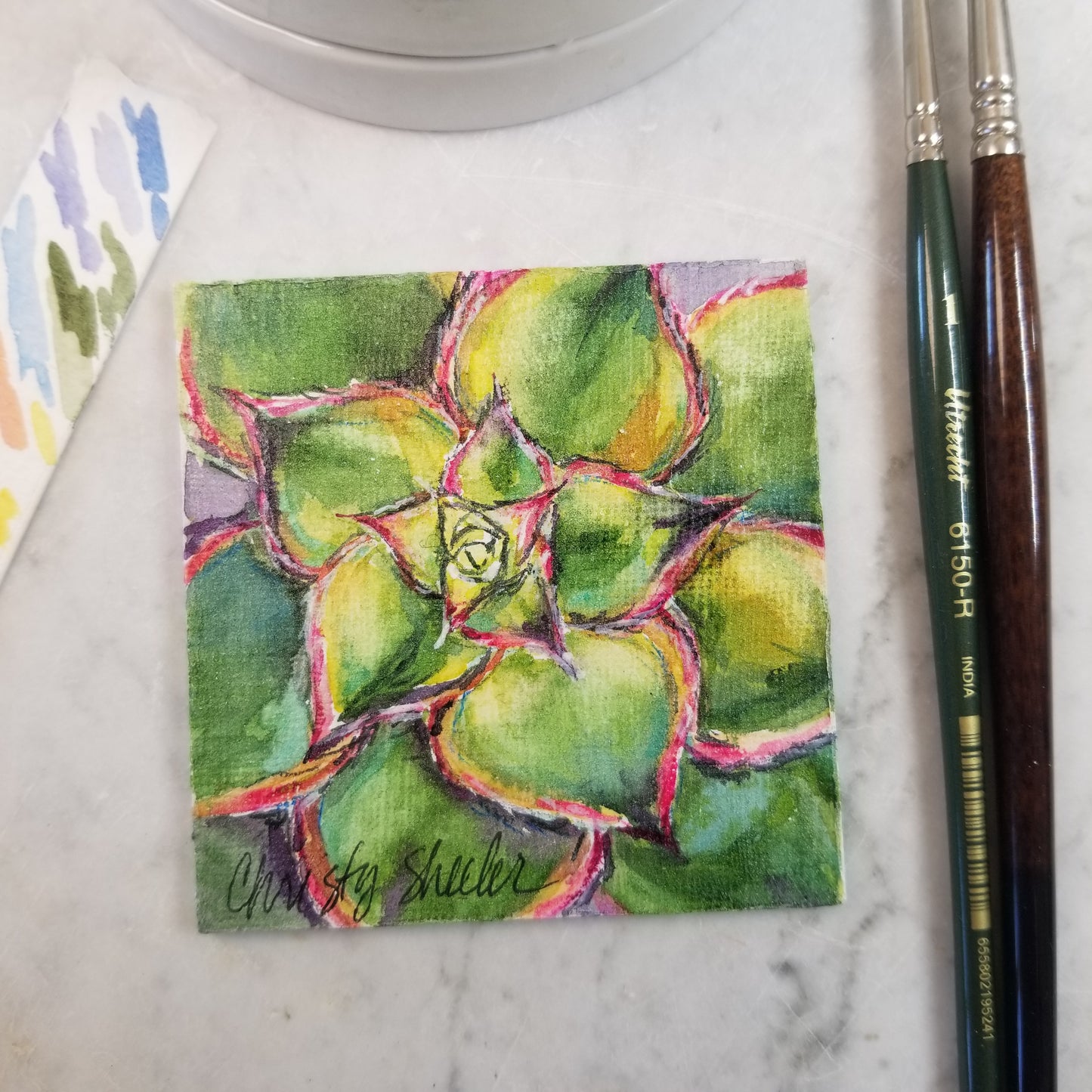 Hand Painted Watercolor Magnets