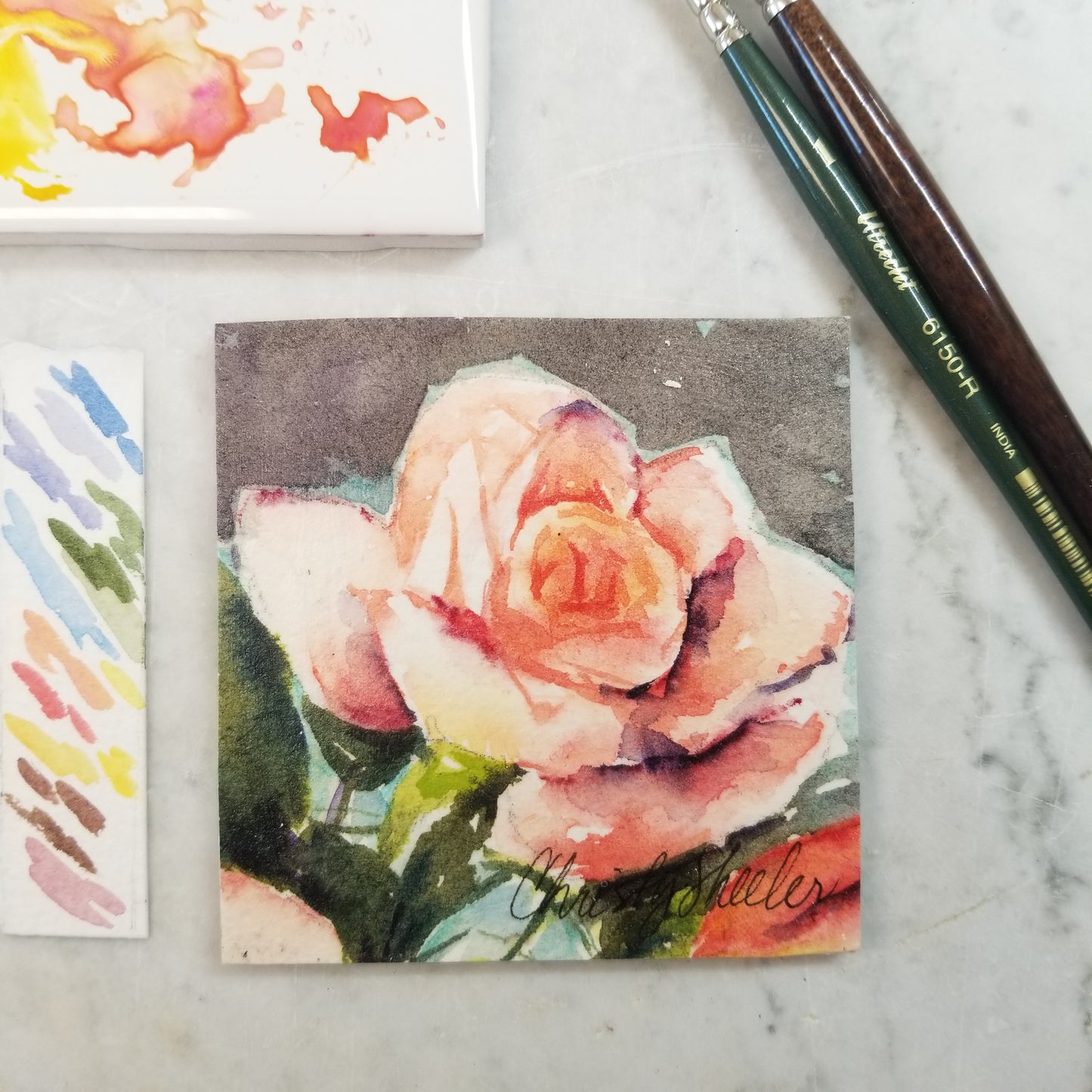 Hand Painted Watercolor Magnets