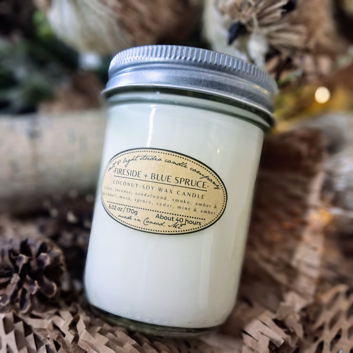 Hand Poured Coconut Soy Candles - Natural, Non-Toxic, 40 Hours Burn Time