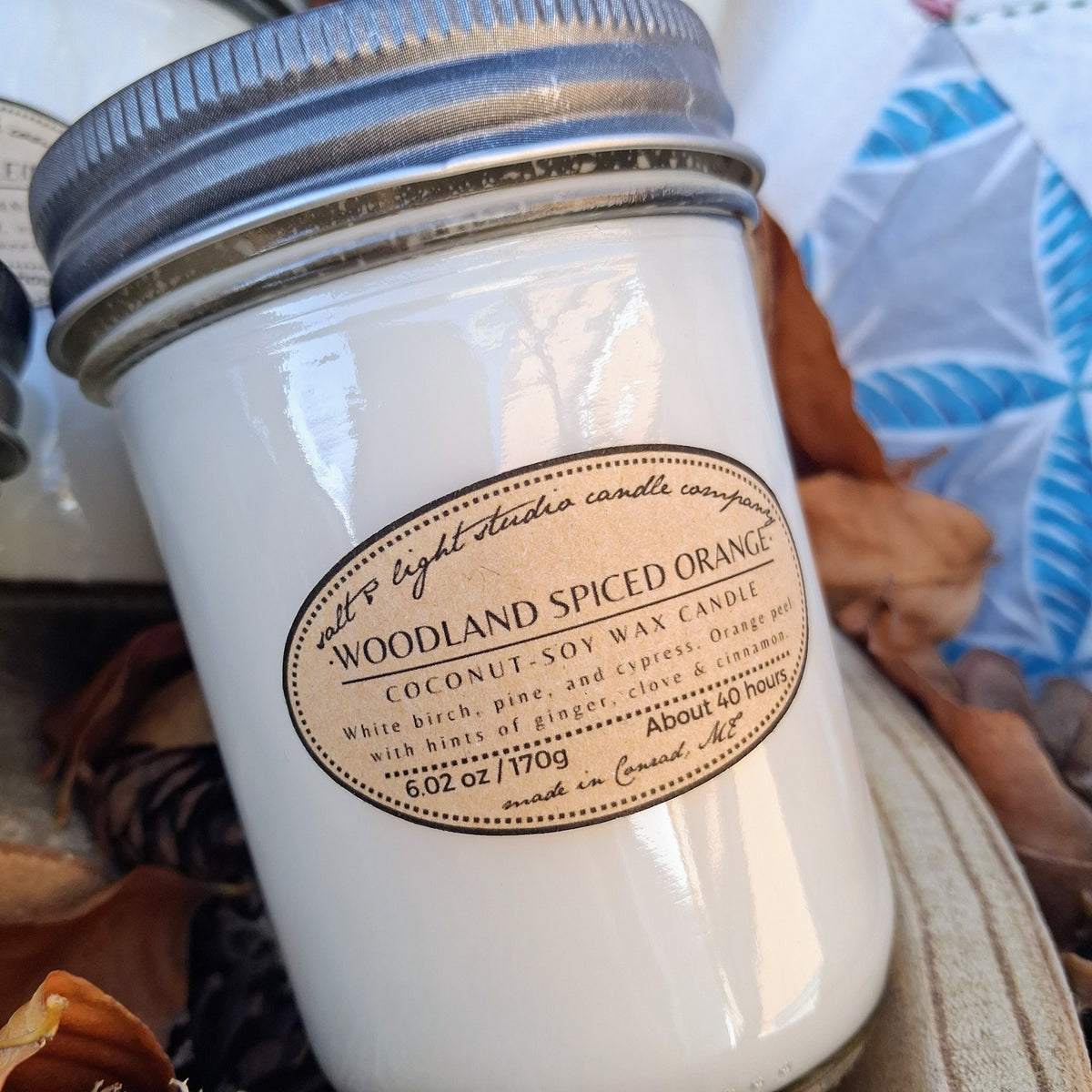 Hand Poured Coconut Soy Candles - Natural, Non-Toxic, 40 Hours Burn Time